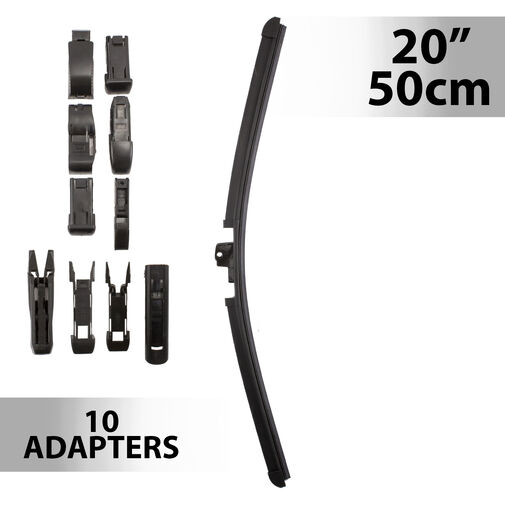 Carguard aero ablaktörlő - 50 cm, 10 féle adapterrel (55740N) - Image 2