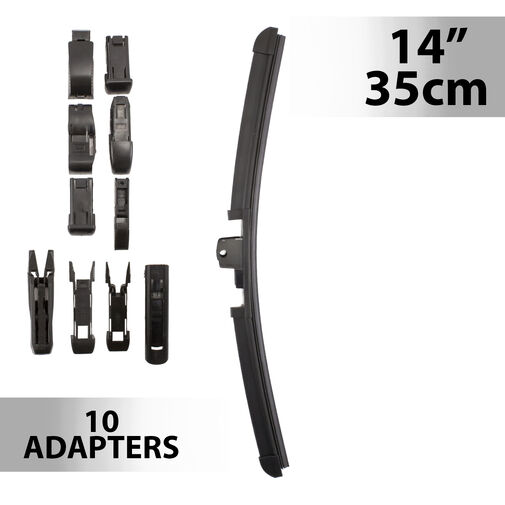 Carguard aero ablaktörlő - 35 cm, 10 féle adapterrel (55734N) - Image 2