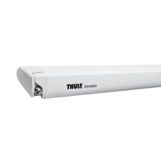 Thule Omnistor 6300 árnyékoló – 450 cm, fehér fedél, szürke vászon