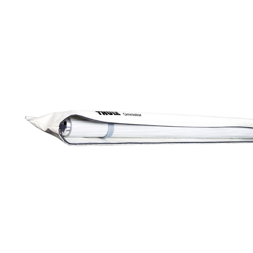 Thule Omnistor 1200 árnyékoló – 450 cm, fehér fedél, szürke vászon